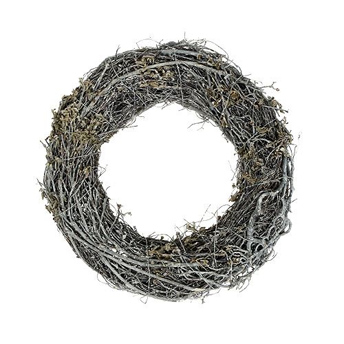 tételeket Ágkoszorú Ø25cm Fehér 2 darabos szett Emlékkoszorú Asztali dekoráció Ajtókoszorú Adventi koszorú