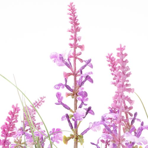 tételeket Dekoratív zöld növényzet finom virágokkal stílusos szobadizájnhoz 67 cm