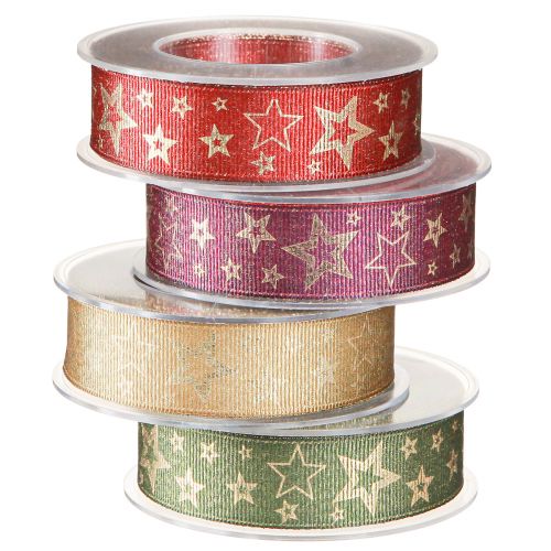 Csillagszalag ajándék szalag csillagokkal 25mm 15m