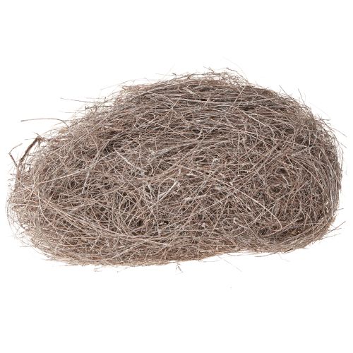 Természetes kézműves anyag pálmarost, fehérre meszelt, 1 kg Palmyra pálma dekorációhoz és kézműveskedéshez