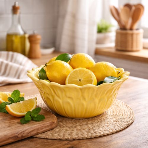 tételeket Dekoratív kerámia virágtál lakberendezéshez és ajándékötletekhez, 13 cm, 2 darab