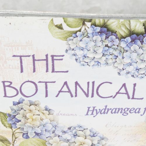 tételeket Ovális fém virágtál hortenziákhoz, fülekkel, 32×15×15cm