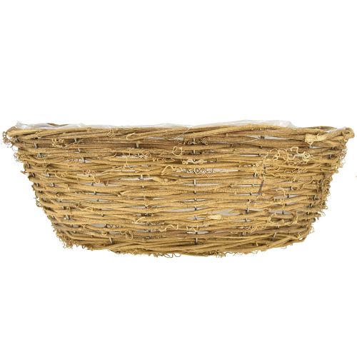 tételeket Nagy virágtál, ültetőkosár szőlővel, Ø40cm M13cm, natúr dekoráció, asztaldísz, egyedi darab