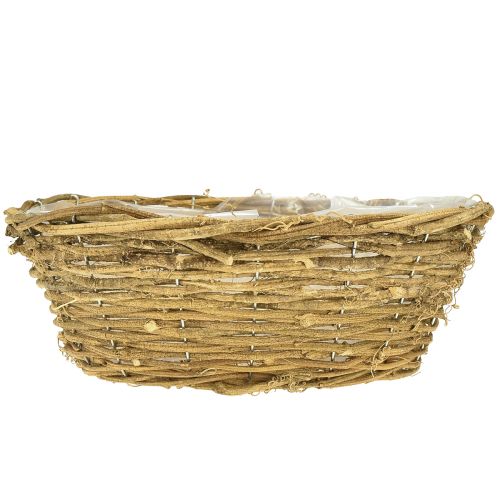 tételeket Természetes virágtál, dísztál kúszónövény mintával, 31 cm, rusztikus, virágtartó