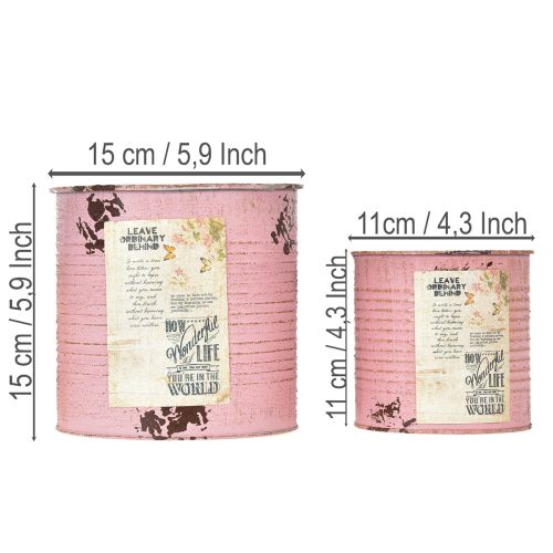 tételeket Virágcserép szett erkélyre és kertbe, virágláda dekoráció, vintage stílusú, 15 cm, 3 darabos