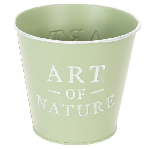 tételeket Cink virágcserép, mentazöld, Ø15cm, M13.5cm