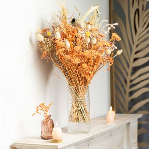 tételeket Virágváza, üvegváza, gyertyaüveg, üveglámpás Ø11,5cm H23,5cm