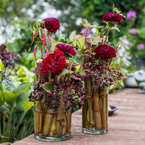 Floristik24 Virágváza, üveghengeres, kerek üvegváza Ø10cm H21,5cm