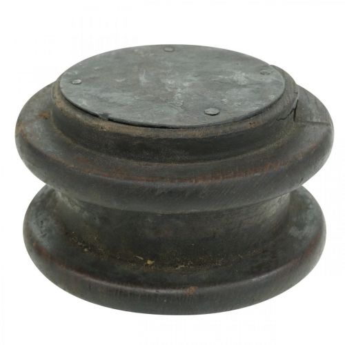 Floristik24 Gyertyatartó, ipari formatervezés, dísztárcsa, asztaldísz, vintage megjelenés Ø10-10,5cm