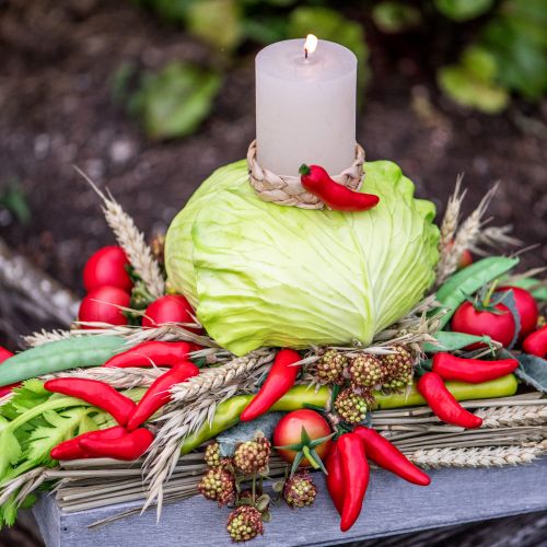 tételeket Piros chili paprika ételbábu 9cm az ágon