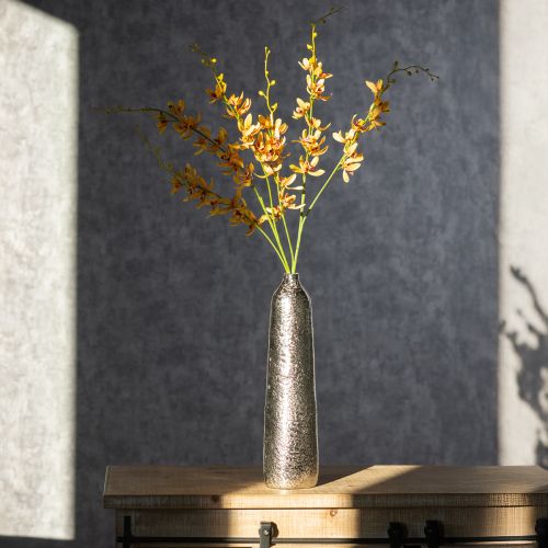 tételeket Mesterséges Cymbidium orchidea virágszárként elegáns dekorációhoz, 95 cm, 2 darab