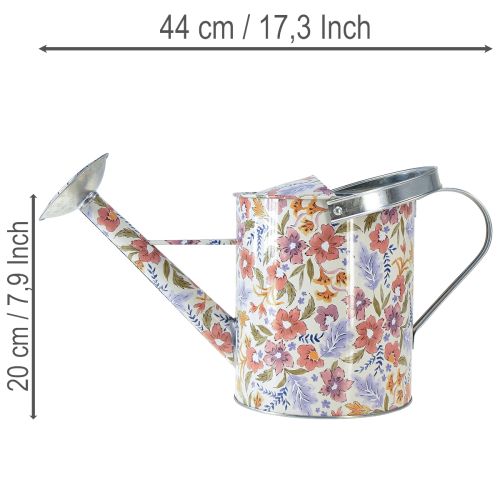 Dekoratív fém öntözőkanna, vintage virágtartó, Ø18cm | Floristik24.hu