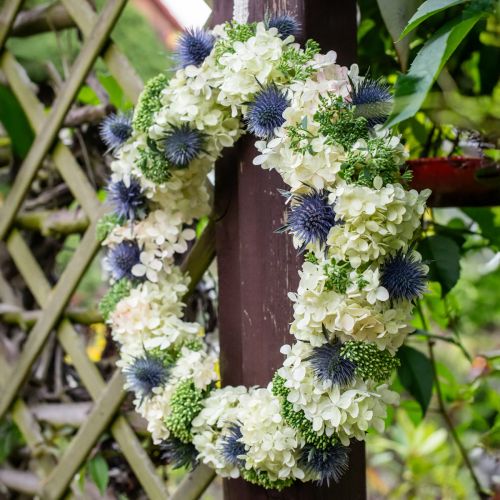 Floristik24 Dekoratív hortenzia mesterséges fehér hógolyó hortenzia 65cm