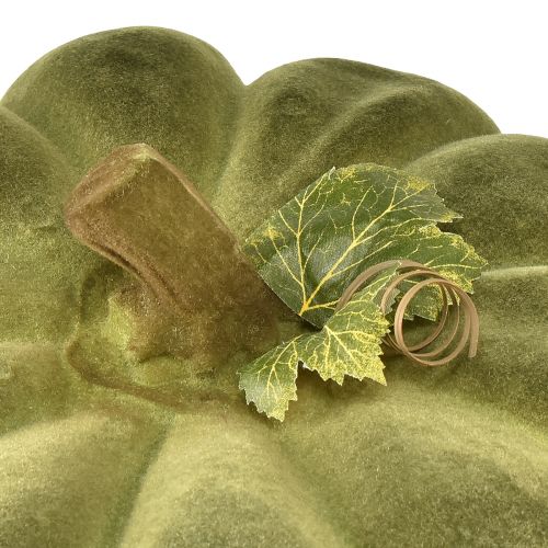 tételeket Dekoratív tök bolyhos zöld – bársonyos, gyönyörű őszi dekoráció 32cm