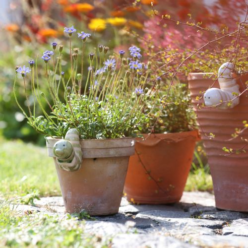 tételeket Vicces giliszta dekoráció kerámia hernyó függő dekorációs kaspó 9x6cm 2db