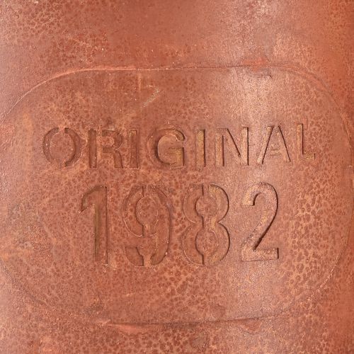 tételeket Dekoratív rozsda öntözőkanna fém Ø12,5cm H10,5cm