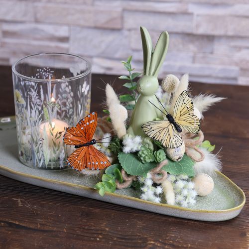 tételeket Dekoratív pillangók dróttal, színes asztaldíszekhez, 7 cm, 12 darab