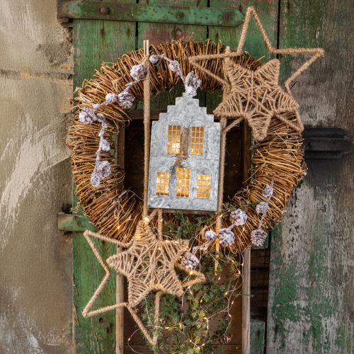 tételeket Díszcsillag akasztható juta csillag natúr Ø18cm 4 db