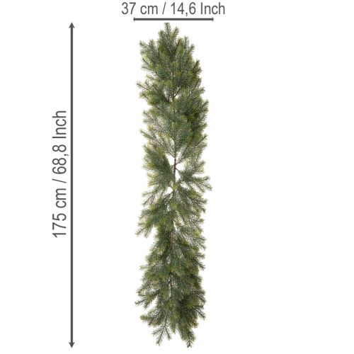 Műfenyőág-girland kreatív virágkötészethez, 175 cm | Floristik24.hu