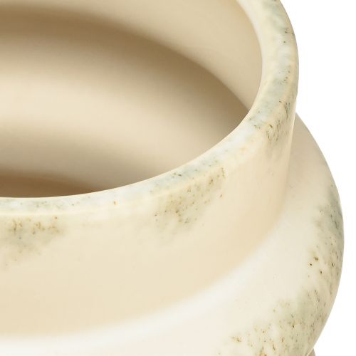 tételeket Dekoratív virágtartó száraz elrendezéshez krémszürke-zöld 16×16cm