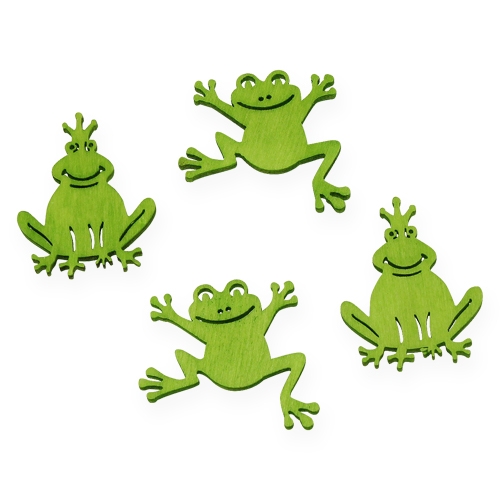 Floristik24 Szórványdísz fa béka zöld 4cm 72 db