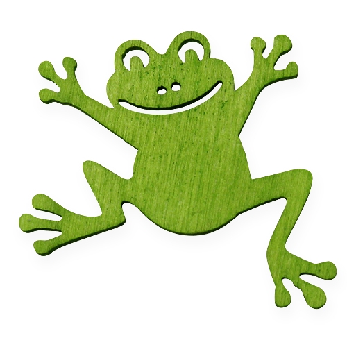 Floristik24 Szórványdísz fa béka zöld 4cm 72 db