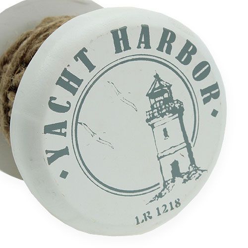 Floristik24 Dekoratív cérnaorsó kenderzsinórral Ø10cm H12cm