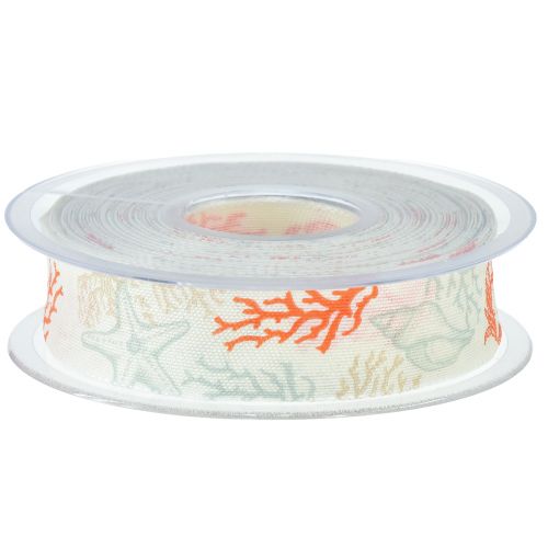 tételeket Dekoratív tengeri ajándék szalag korall 25mm 18m