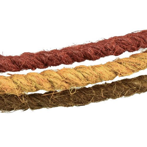 tételeket Díszgyűrűs színű gyűrű jutasárga okkerbarnával Ø30cm 3db