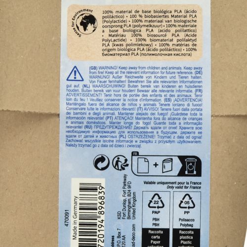 tételeket Dekoratív hófehér kukorica 100% bio alapú anyagból 20g