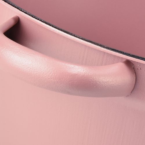 tételeket Vödör fogantyúval fém növénytálca rózsaszín Ø22,5cm H10,5cm