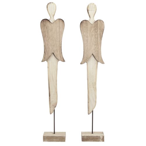 Floristik24 Angyal fafigura Karácsonyi fehér mosott H46cm 2 db