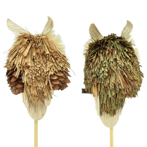 tételeket Bagoly dekoratív virágdugók őszi dekoráció natúr Ø4cm H8cm 4db