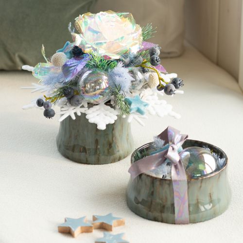 tételeket Világoskék tollú spárga díszes spárga szárított virágok 55-70cm