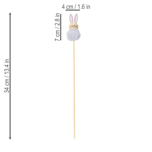 tételeket Bolyhos húsvéti nyuszi figurák vidám húsvéti ünnepségekre, szobadekoráció, 34 cm, 12 darab