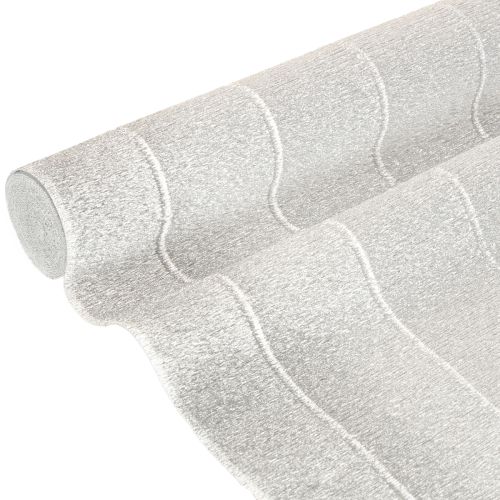 Virágkötő krepp papír ezüst 50x250cm