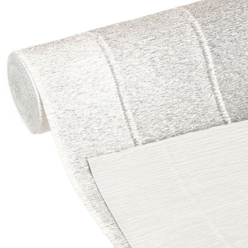 tételeket Virágkötő krepp papír ezüst 50x250cm