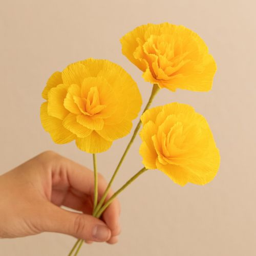 tételeket Virágkötő krepp papír napsárga 50x250cm