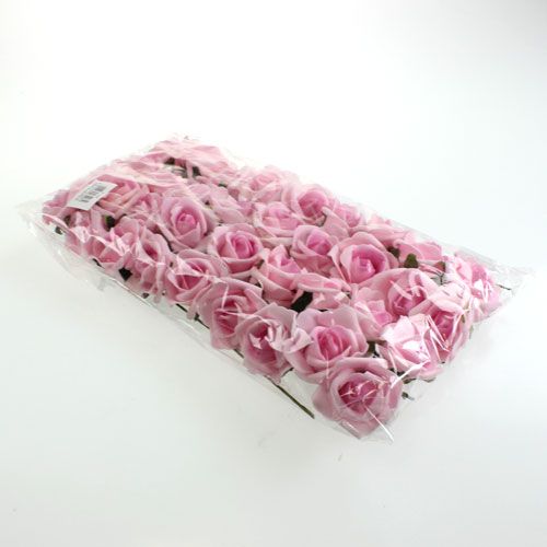 Floristik24 Habrózsa Ø4,5cm világoslila 36db