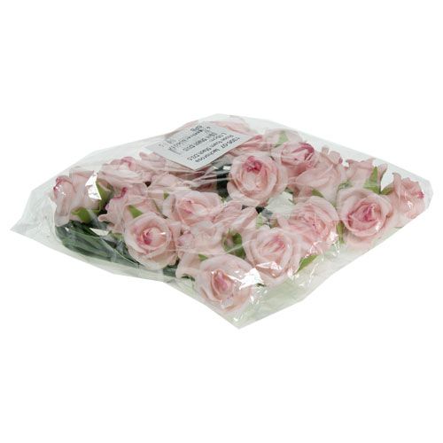 Floristik24 Foam Rose Ø3,5cm lazac rózsaszín 30db