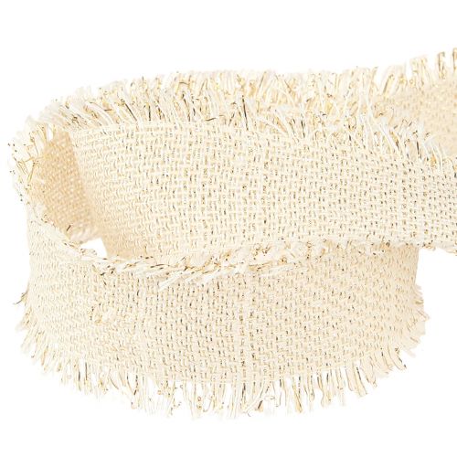 tételeket Rojtos szalag fehérarany díszszalag W40mm L15m