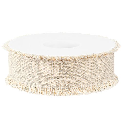 tételeket Rojtos szalag fehérarany díszszalag W40mm L15m