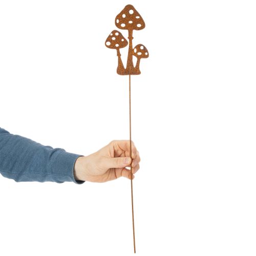 Kerti karó, viharvert acél, légyölő galóca díszkaró, 15 cm, 6 darab | Floristik24.hu