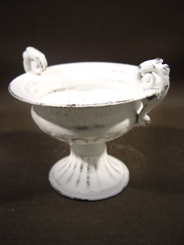 Floristik24 Csésze fogantyúval Ø 16cm H12,5cm fehér