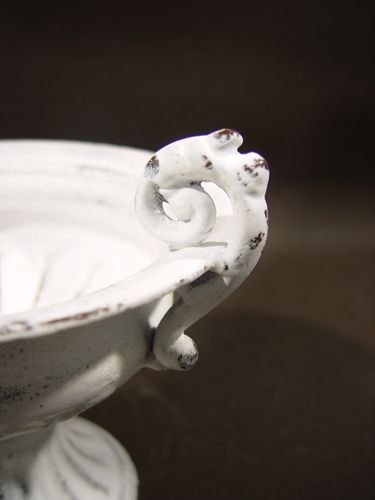 Floristik24 Csésze fogantyúval Ø 16cm H12,5cm fehér