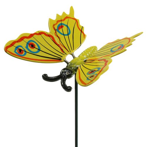 Pillangó a boton 17cm sárga