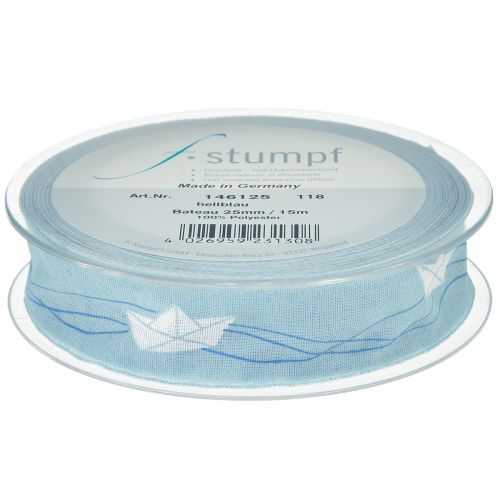 tételeket Ajándék szalag kék hajó dekoratív szalag tengeri 25mm 20m