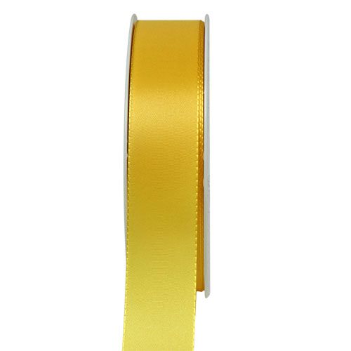 Floristik24 Ajándék és dekorációs szalag 25mm x 50m sárga