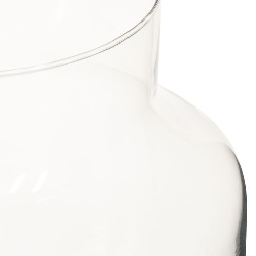 tételeket Üvegváza, kerek virágváza, nagy, 100% újrahasznosított üveg, H20, Ø17cm