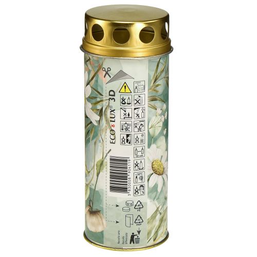 tételeket Sírlámpa gyászdísz motívummal Ø6cm H17cm 6db